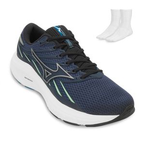 Tênis Esportivo Mizuno Jet 8 Masculino Marinho e Meia