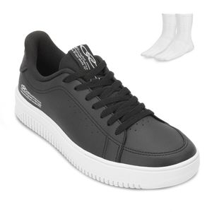 Tênis Casual Olympikus Eros Masculino Preto e Meia