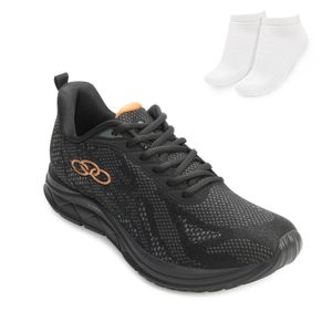 Tênis Esportivo Olympikus Citrus 2 Feminino Preto e Meia
