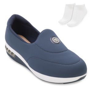 Tênis Slip On  Feminino Modare Marinho  e Meia