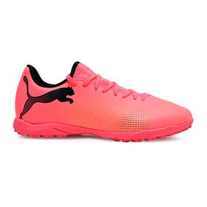 Chuteira Society Puma Future 7 Coral Masculina