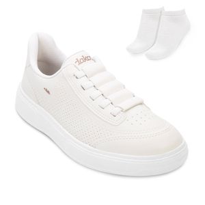 Tênis Casual Dakota e Meia Branco