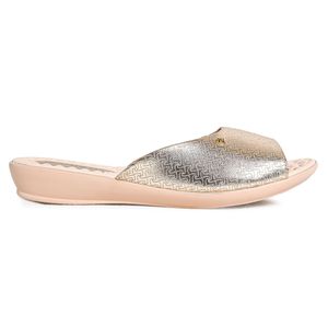 Tamanco Anabela Piccadilly Feminino Dourado