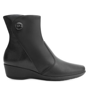 Bota Cano Médio Piccadilly  Feminina Preta (Tamanhos Especiais)