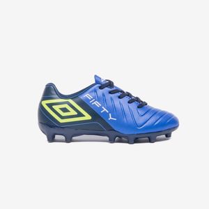 Chuteira Campo Umbro Fifty VI Jr Azul