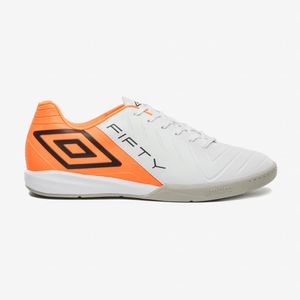 Chuteira Futsal Umbro Fifty VI Masculina Branca