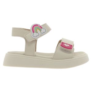 Sandália Flats Molekinha Menina Off White