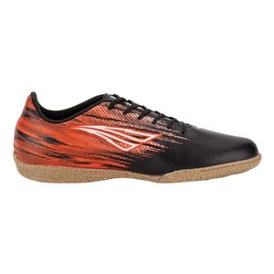 Chuteira Futsal Penalty Tornado Y-1 Masculino Preto e Vermelho
