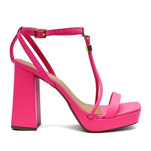 Sandália Salto Alto Bebece Feminino Rosa