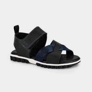 Sandália Infantil Bibi Summer Roller 2.0 Preta e Azul