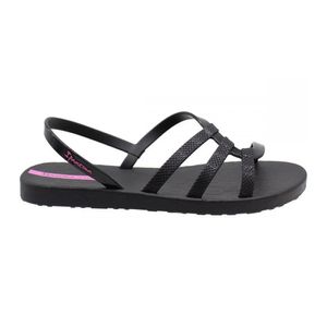Sandália Flats Ipanema Preta e Lilás Feminina