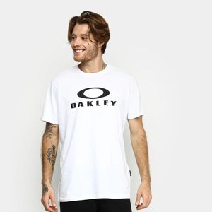 Camiseta Oakley O-Bark Masculina Branca