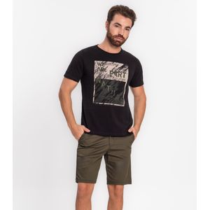Bermuda Diametro Sarja Bolso Faca Masculina Verde