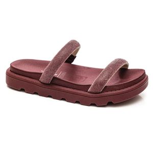 Tamanco Vizzano Flatform Strass Hotfix Vinho Feminino