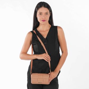 Bolsa Tiracolo Moleca Tramada Nude Feminina