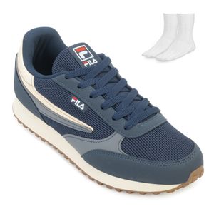 Tênis Fila Renno Classic e Meia Masculino Marinho