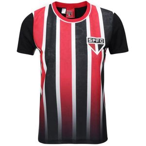 Camisa São Paulo Braziline Romper Masculino Preto e Vermelho