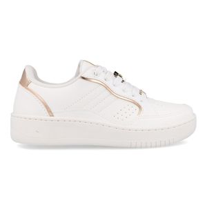 Tênis Casual Done Head Cobre Flatform Feminino Branco