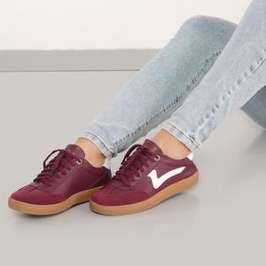 Tênis M Shuz Casual Feminino Vinho