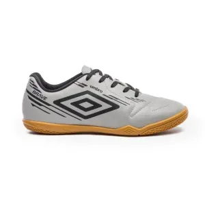 Chuteira Umbro Brave JR Infantil Cinza/Preto