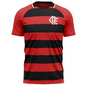Camisa Flamengo Manto Masculino Preto e Vermelho