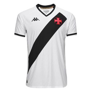 Camisa Vasco II 25/26 s/n Jogador Kappa Masculino Branco e Preto