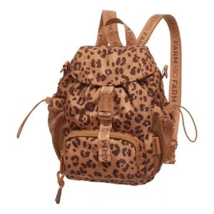 Mochila Farm Pipoquinha Onça Feminino Marrom