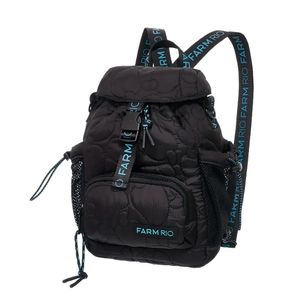 Mochila Farm Pipoquinha Liso Feminino Preto
