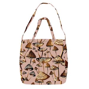 Bolsa Farm Me Leva Cogumelos Feminina Bege