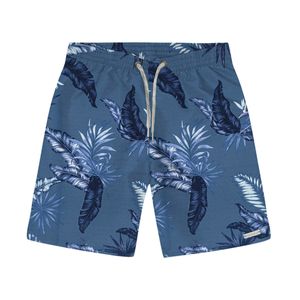 Bermuda Rovitex Kids Folhagem Infantil Azul