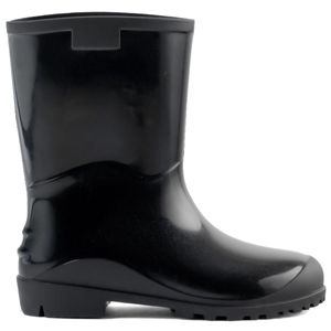 Bota Infantil PVC Casual Cano Médio Innpro Kids Unissex Preto