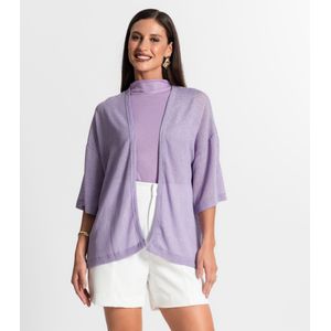 Kimono Com Brilho Rovitex Feminino Roxo