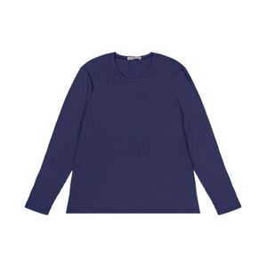 Blusa Manga Longa Secret Glam Básica Canelada Feminina Azul