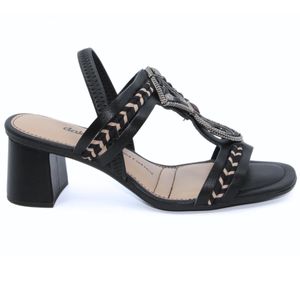 Sandália Dakota Pedraria Salto Bloco Feminino Preto
