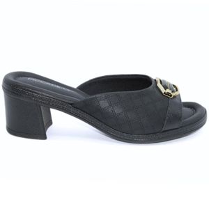 Tamanco Piccadilly Conforto Detalhes Feminino Preto