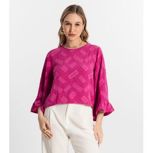 Blusa Manga Longa Rovitex Feminino Rosa