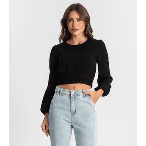 Blusa Manga Longa Endless Feminino Preto