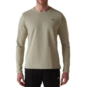 Camiseta Manga Longa Fila Essential Everyday Masculina Verde Chino