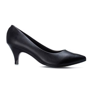Scarpin Beira Rio Salto Médio Feminino Preto