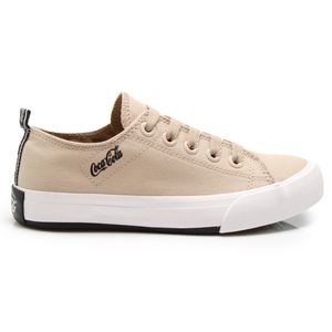 Tênis Casual Coca Cola Atlanta Canvas Coke Feminino Areia