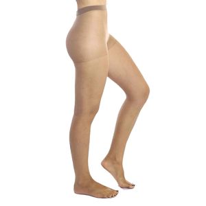Meia Calça Lupo Loba Fio 15 New Fina Bege