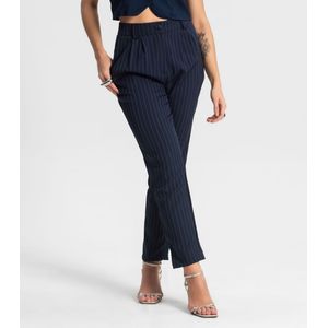 Calça Alfaiataria Giz Style Box Feminina Azul