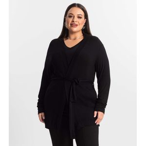 Cardigan Plus Size Feminino Secret Glam Preto