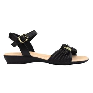 Sandália Feminina Fivela Laço Modare Preto