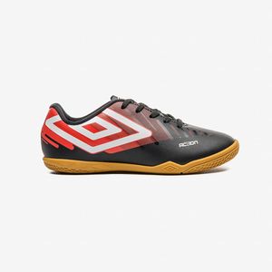 Chuteira Futsal Umbro Action Jr Menino Preto