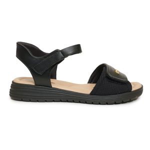 Sandália Feminina Velcro Comfortflex Preta