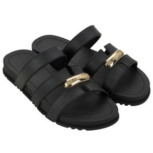 Chinelo Preto Grendha Slide Feminino