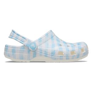 Babuche Crocs Classic Gingham Feminino Branco