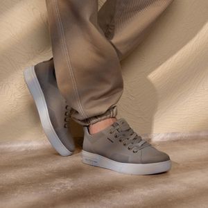 Tênis Casual Pegada Masculino em Couro Marrom