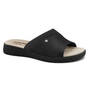 Tamanco Slide Preto Comfortflex Feminino